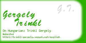 gergely trinkl business card